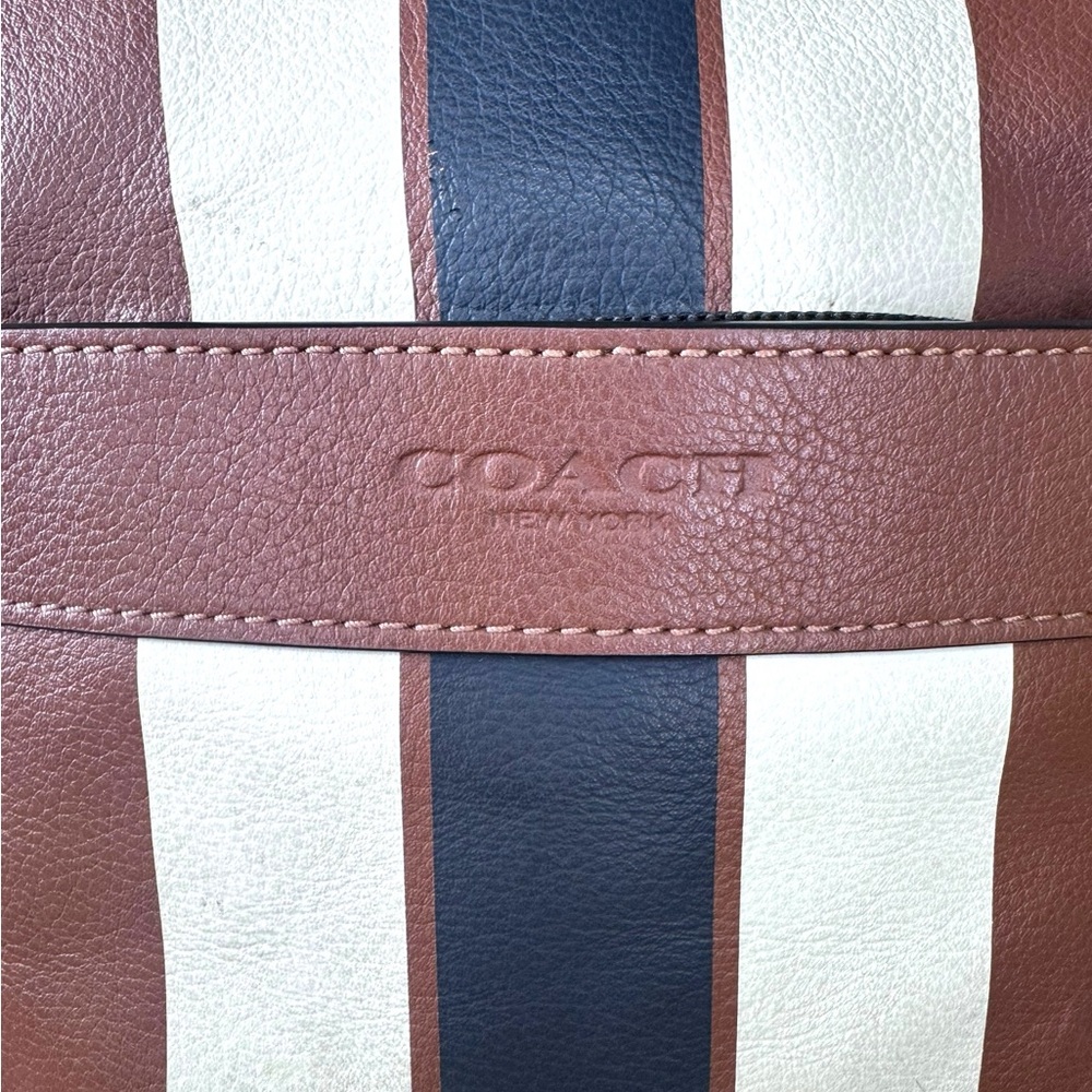 Coach Charles Varsity Leather Sling - Picture 2 of 8